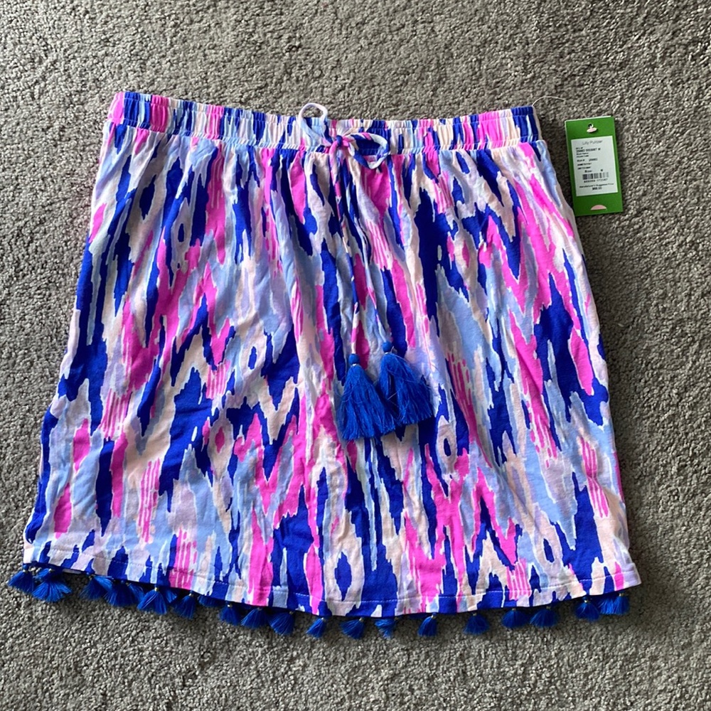 NWT - Lilly Pulitzer Palma tube top, size M purple,blue and pink